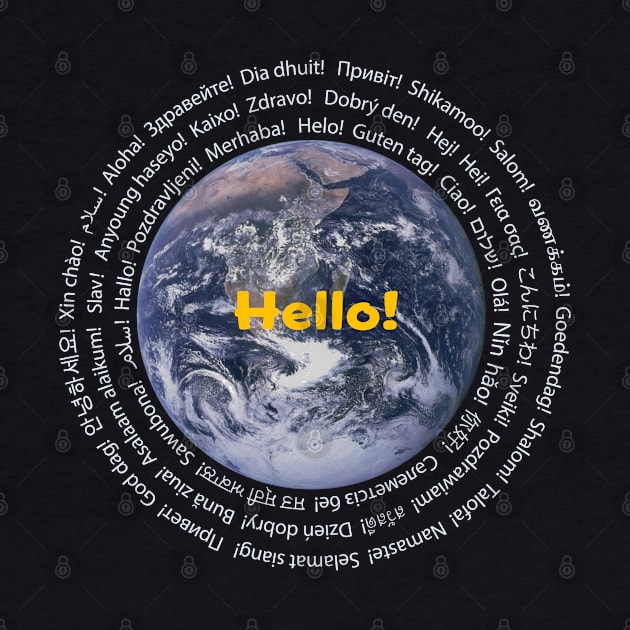 Hello Word in Different Languages ESL Teachers Students by Pine Hill Goods